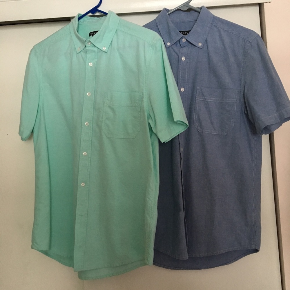 2 Button Down Shirts.  Size Small 34-36